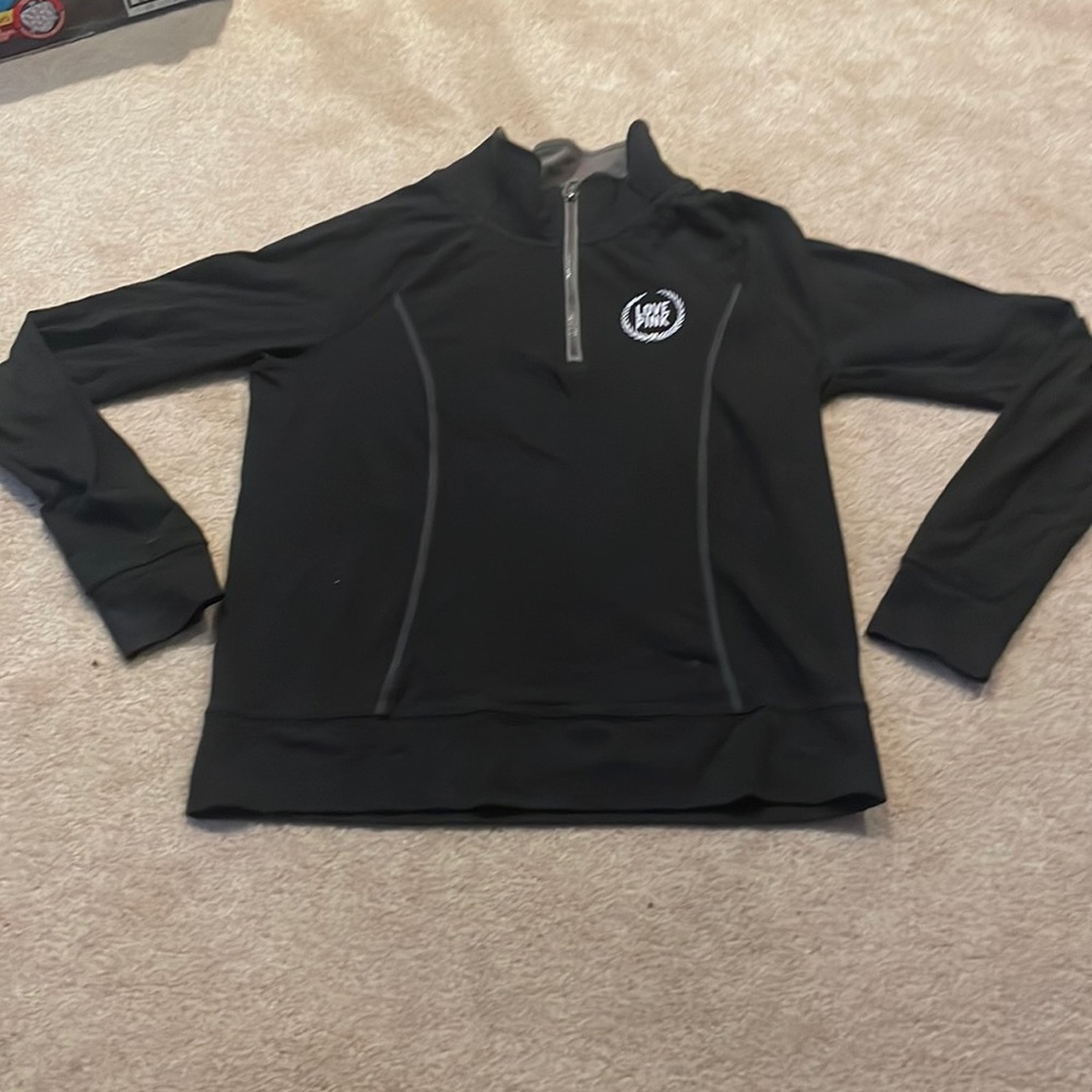 Black quarter zip- PINK
